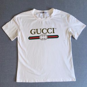 Gucci White T-Shirt (not authentic)